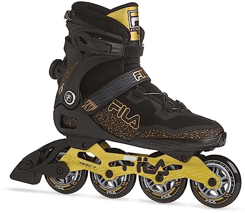 FILA SKATES 010622080 Legacy QF Inline Skate Herren Black/Gold Größe 40.5 von FILA SKATES