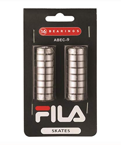 Fila 7 Set 16er Pack Kugellager, Silber, ABEC 9 von FILA