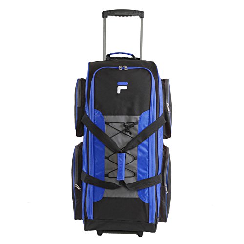 Fila 81,3 cm großes, leichtes Rollen, Schwarz, Einheitsgröße, Blau, Einheitsgröße, 81,3 cm große, leichte Reisetasche mit Rollen von FILA
