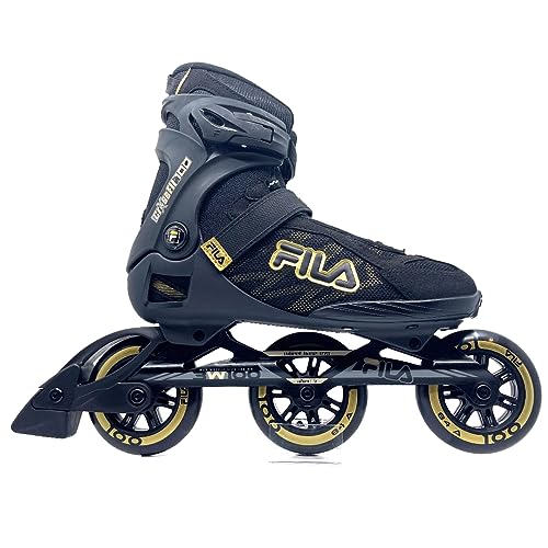 Fila Crossfit 100 Tri-Skates schwarz mit weichen Stiefeln und 100-mm-Rädern von FILA