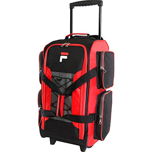 Fila Leichte Reisetasche, 55,9 cm, rot, Einheitsgröße, 55,9 cm leichte Reisetasche mit Rollen von FILA