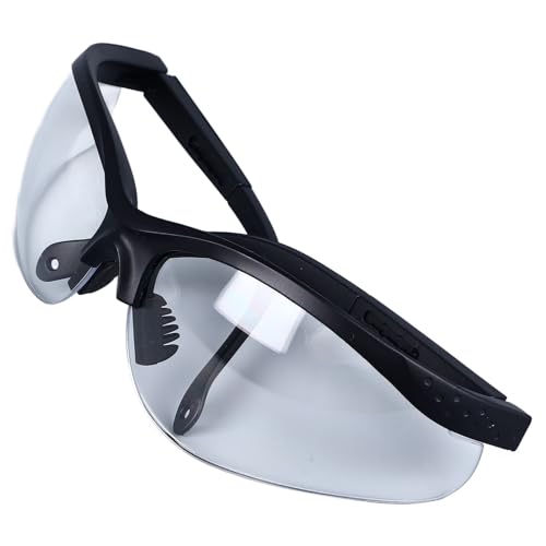FILFEEL Beschlagfeste Schutzbrille Z87.1 Augenschutz, Doppelter Schutz, Transparente Gläser, Unisex-Design, Verstellbares Nasenpolster für Bodenaufnahmen von FILFEEL