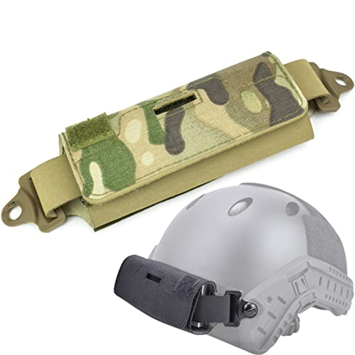 FILFEEL Helm Gegengewicht Tactical Helmet Accessories, 2Colors Bag Rail Counter Weight Pouch for or OPS/Fast/BJ/PJ/MH with Blocks(Camouflage) von FILFEEL