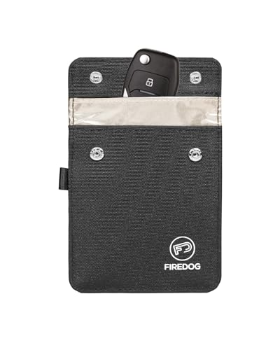 FIREDOG Faraday Tasche für Autoschlüssel, Signalblockiertasche, passend für die meisten Schlüsselanhänger, Anti-Diebstahl-Autoschutz, Handy RFID/Keyless Entry Fob Signalblockiertasche von FIREDOG