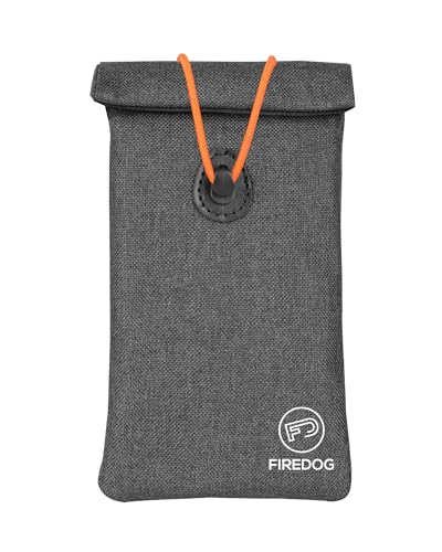 FIREDOG Faraday Tasche für Autoschlüssel und Handy, Schlüsselsignalblockiertasche, Anti-Diebstahl-Autoschutz, Handy-WLAN/GSM/LTE/NFC/RFID/Keyless Entry Fob Signalblockiertasche (grau), Medium von FIREDOG