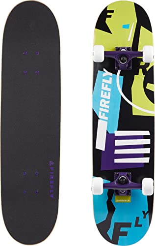 FIREFLY Unisex – Erwachsene SKB 505 Skateboard, Black/Purple/White, Einheitsgröße von FIREFLY