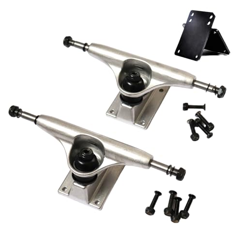 FIRSTXIU 2pcs Aluminium Skateboards Radhalterungsbrücke Basis 5inch Longboards Skateboards LKW Zubehör Professionelle Brücken Skate Board Halterung Basis von FIRSTXIU