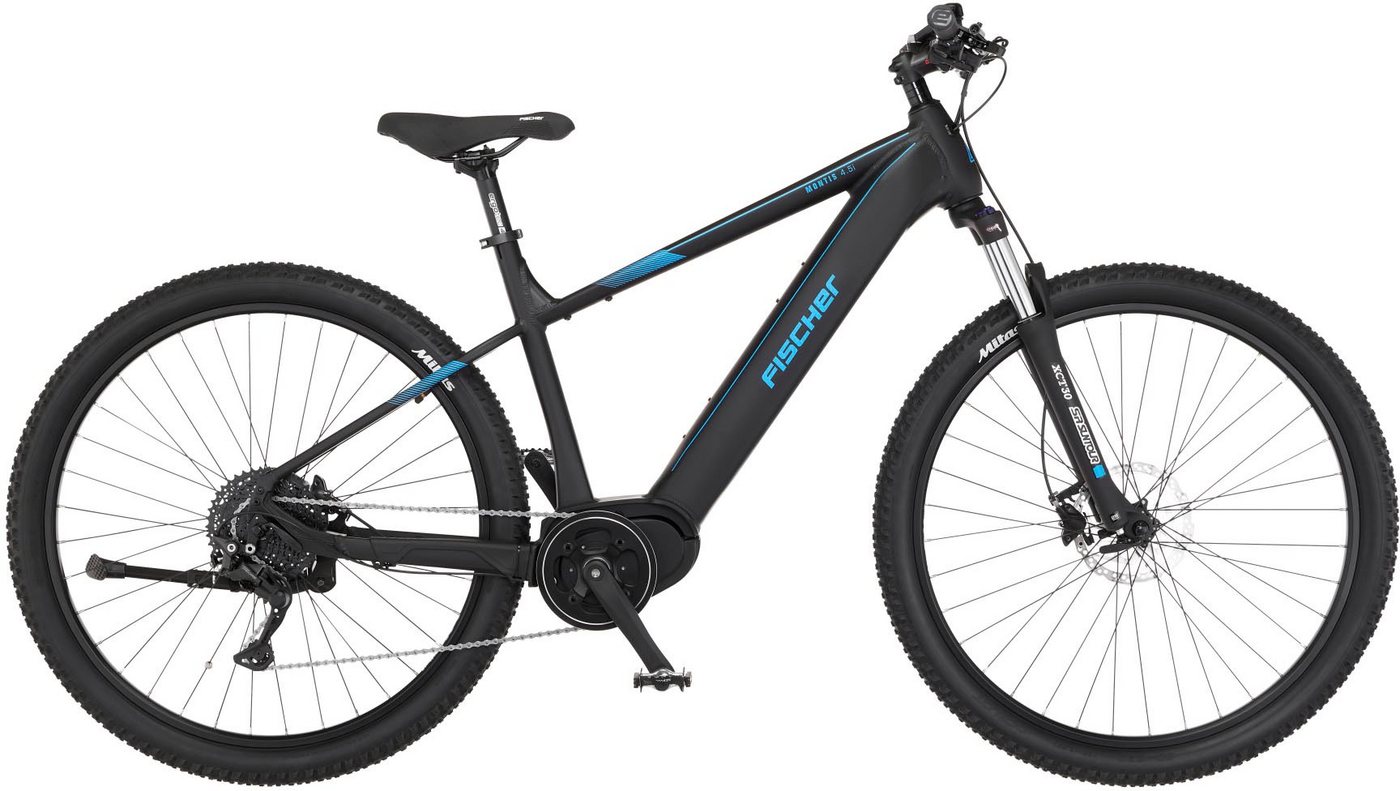 FISCHER Fahrrad E-Bike MONTIS 4.5i 522, 10 Gang Shimano Deore Schaltwerk, Kettenschaltung, Mittelmotor, 522 Wh Akku, (mit Fahrradschloss), Pedelec von FISCHER Fahrrad