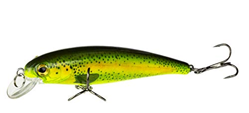 FISHN TINYone Wobbler, Gewicht: 6g, Länge: 7cm, Kunstköder/Angelköder/Wobbler zum Angeln auf Raubfische wie Hecht, Barsch, Forelle (Yellow) von FISHN