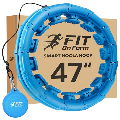 Smart Hula Fit Reifen für Erwachsene Gewichtsverlust - Infinity Exercise Hoola Hoop - Gewichteter Hoolahoop für Frauen - Bauchmuskeltraining Hoopfit - 24 Knoten von FIT ON FORM