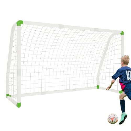 FIVMEN Fussballtor Kinder Outdoor Fußballtor 245x155cm Fussballtore für Garten mit Netz, Klicksystem Fußballtore für Kinder und Erwachsene, Fußballtrainingszubehör von FIVMEN
