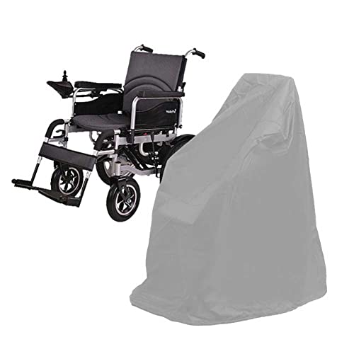 FIYSON Rollstuhl-Schutzhülle im Freien Abdeckung für Mobilitätsroller Schleuder Rollstuhl-Schutzhülle Oxford Wasserdichter Schutz Staubdichte Abdeckung Regenschutz (Grau,100 * 75 * 100cm) von FIYSON