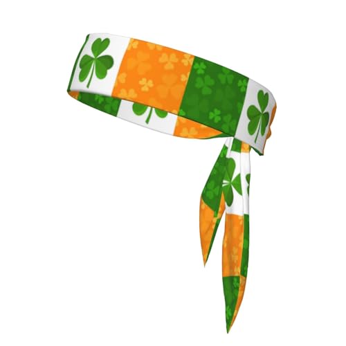 Irische Flagge, Sport-Stirnbänder, Laufen, Fitness-Haarbänder für Herren und Damen, weich, für Tennis, Radfahren und Yoga. von FInpan
