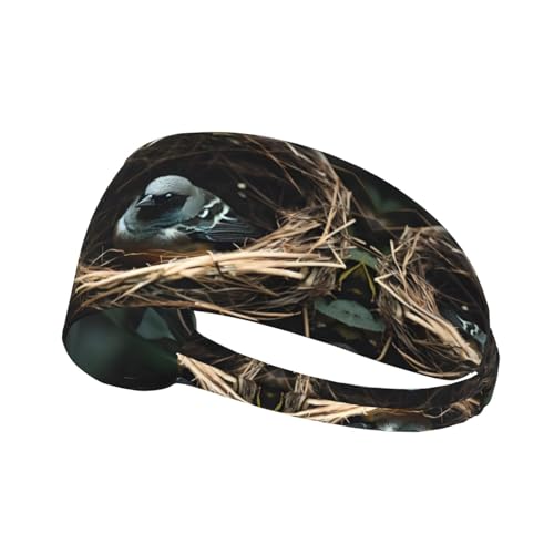 Little Bird Nest Dehnbares Sport-Haarband, für Herren und Damen, Fitness-Stirnband für Tennis, Laufen, Radfahren und Yoga von FInpan