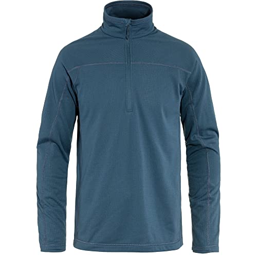 Fjallraven 87113-534 Abisko Lite Fleece Half Zip M/Abisko Lite Fleece Half Zip M Sweatshirt Herren Indigo Blue Größe M von Fjallraven