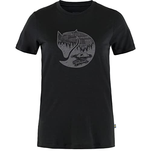 Fjallraven 84118-550-048 Abisko Wool Fox SS W T-Shirt Damen Black-Iron Grey Größe S von Fjallraven