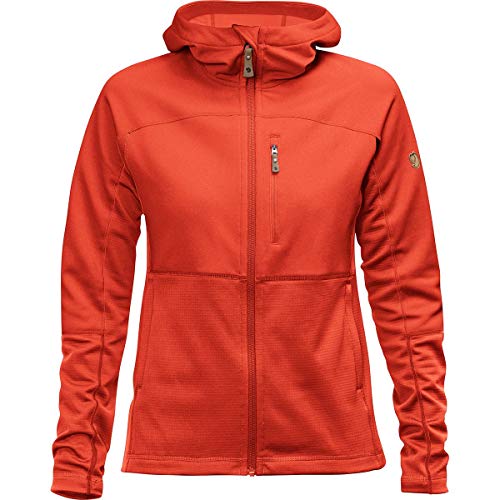FJALLRAVEN Damen Abisko Trail Fleece W Sweatshirts, orange (Flame orange), XL von FJALLRAVEN