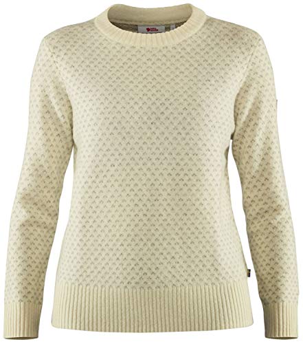 Fjallraven Damen Övik Nordic Sweater Sweatshirt, Chalk White, M EU von Fjäll Räven