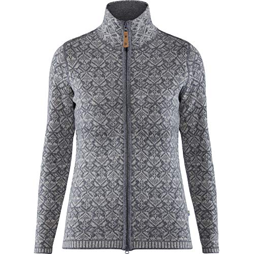 Fjallraven Damen Snow Cardigan Sweatshirt, Grau, XL EU von Fjallraven