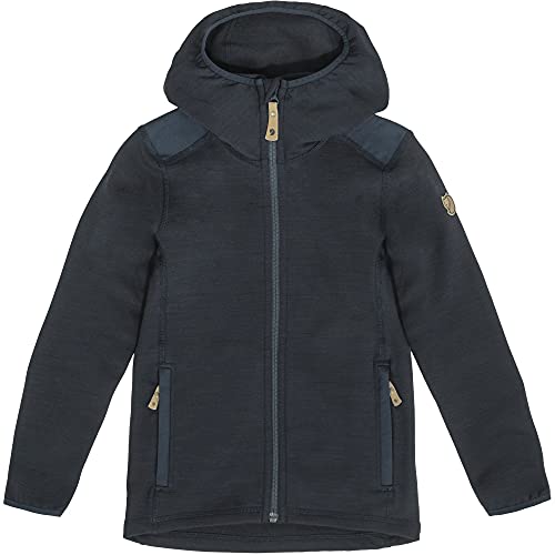 Fjällräven Unisex Baby Kids Keb Fleece Hoodie Sweatshirt, Dark Navy, 140 von Fjällräven