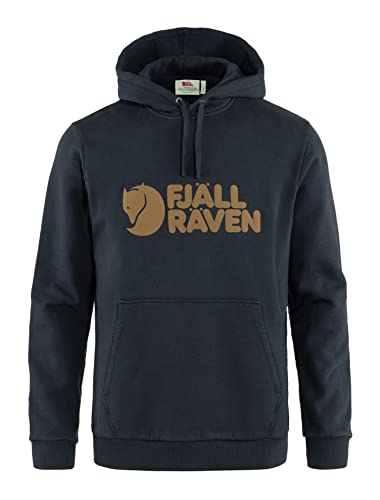 Fjallraven 84144-555 Logo Hoodie M Sweatshirt Herren Dark Navy Größe XL von Fjallraven