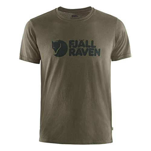 FJALLRAVEN 87310 Logo T-Shirt M T-Shirt Mens Dark Olive S von FJALLRAVEN