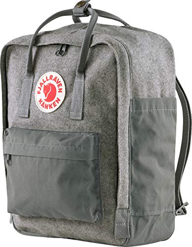 Fjallraven F23330 Unisex-Adult Kånken Re-Wool Sports Backpack, Granite Grey, One Size 28x12x36cm von Fjallraven