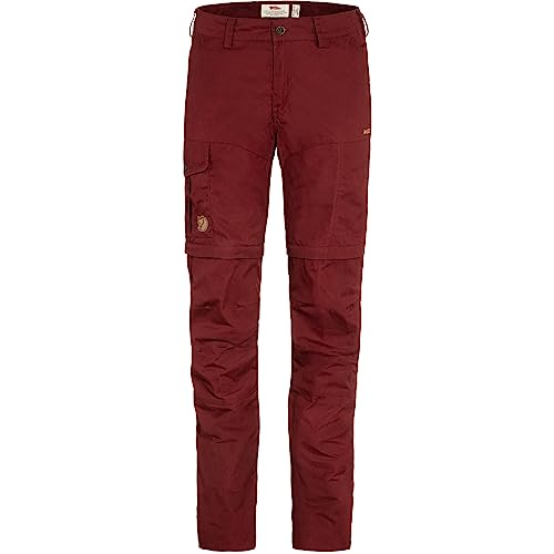 Fjallraven 89845-347 Karla Pro Zip-Off Trousers W Pants Damen Bordeaux Red Größe 38 von Fjallraven