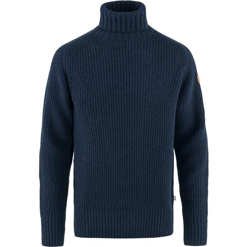 Fjallraven 87072-555 Övik Roller Neck Sweater M Sweatshirt Herren Dark Navy Größe M von Fjäll Räven