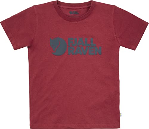 Fjallraven 80538-346 Kids Logo T-Shirt T-Shirt Unisex Kids Pomegranate Red Größe 158 von Fjallraven