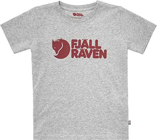 Fjallraven 80538-020-999 Kids Logo T-Shirt T-Shirt Unisex Kids Grey-Melange Größe 158 von Fjallraven