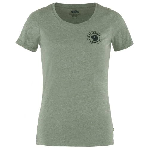 Fjallraven 83513-614-999 1960 Logo T-Shirt W T-Shirt Damen Patina Green-Melange Größe XXS von Fjallraven