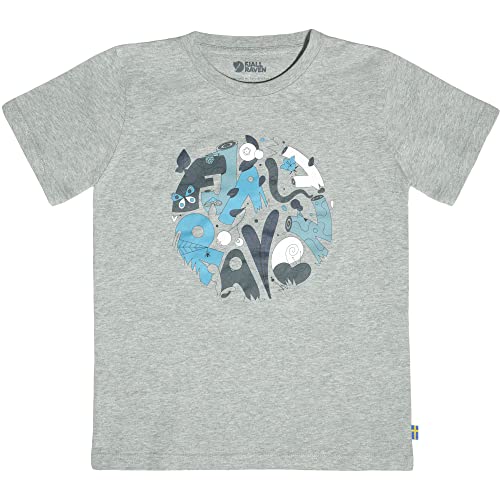 Fjallraven 80536-020-999 Kids Forest Findings T-Shirt/Kids Forest Findings T-Shirt T-Shirt Unisex Kids Grey-Melange Größe 140 von Fjallraven