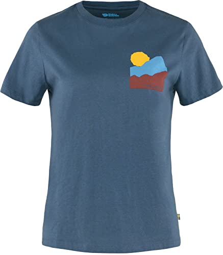 Fjallraven 84787-534 Nature T-Shirt W T-Shirt Damen Indigo Blue Größe XXS von Fjäll Räven