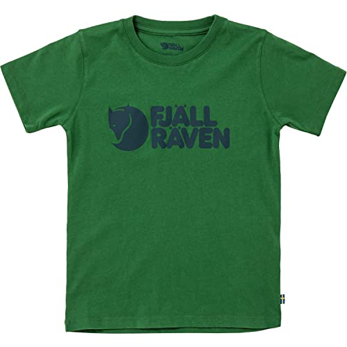 Fjallraven 80538-678 Kids Logo T-Shirt T-Shirt Unisex Kids Palm Green Größe 134 von Fjallraven