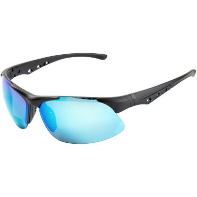 FLADEN Sonnenbrille, polarisiert, Sport black frame blue mirror lens von FLADEN