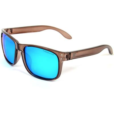 FLADEN Sonnenbrille, polarisiert, clear brown frame, blue lens von FLADEN
