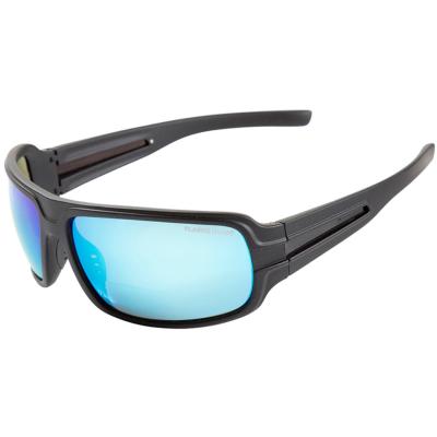 FLADEN Sonnenbrille polarisiert bifocal +2.00, black frame blue Mirror von FLADEN
