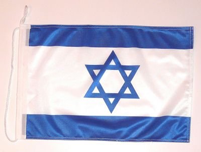 Bootsflagge Israel Flagge Fahne 25 x 40 cm FLAGGENMAE® Bootsfahne von FLAGGENMAE