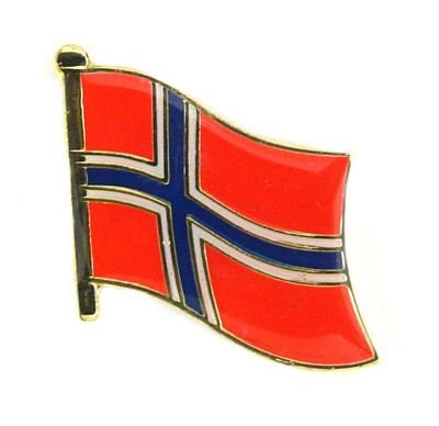 FLAGGENMAE Flaggen Pin Norwegen Pins Anstecknadel Fahne Flagge von FLAGGENMAE