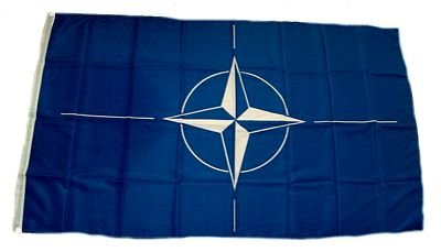 Flagge Fahne NATO 90 x 150 cm FLAGGENMAE® Fahnen von FLAGGENMAE