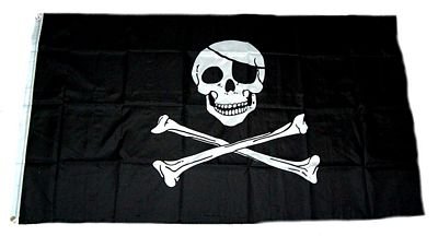 Flagge Fahne Pirat Freibeuter 90 x 150 cm FLAGGENMAE® von FLAGGENMAE