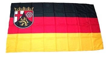Flagge Fahne Rheinland-Pfalz 30 x 45cm von FLAGGENMAE