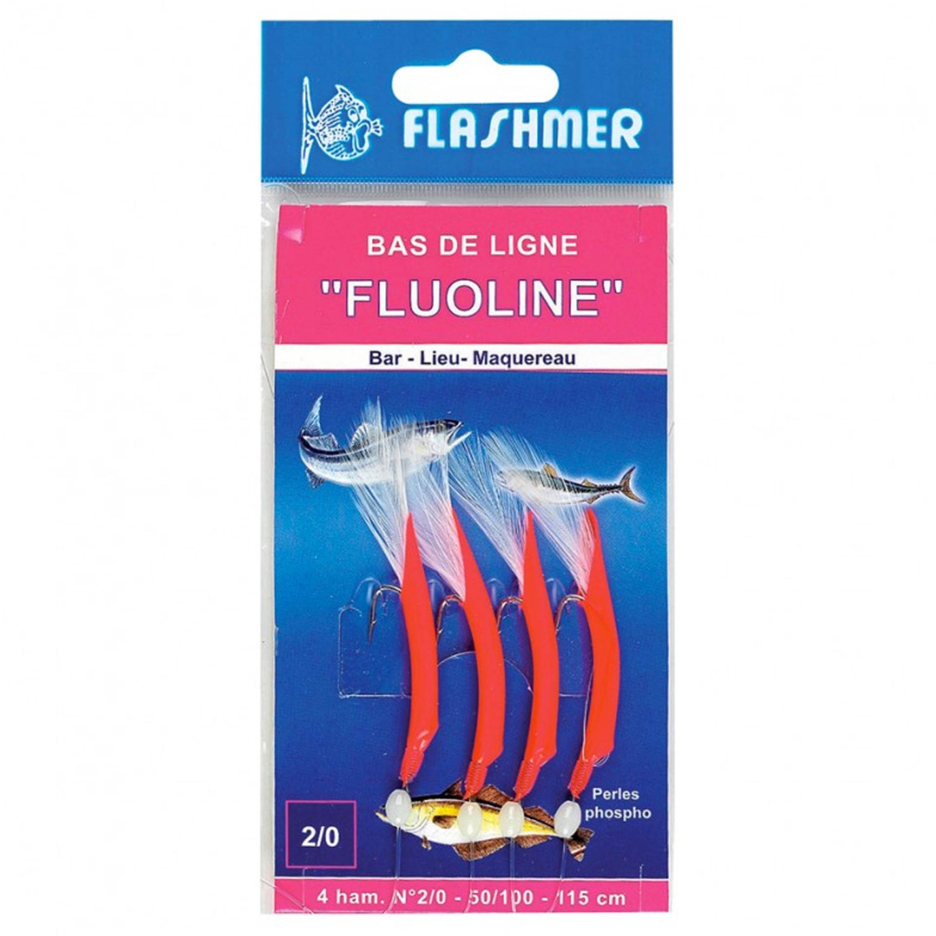 Fertigmontage Fluoline 4 Haken Gr. 2/0 von FLASHMER