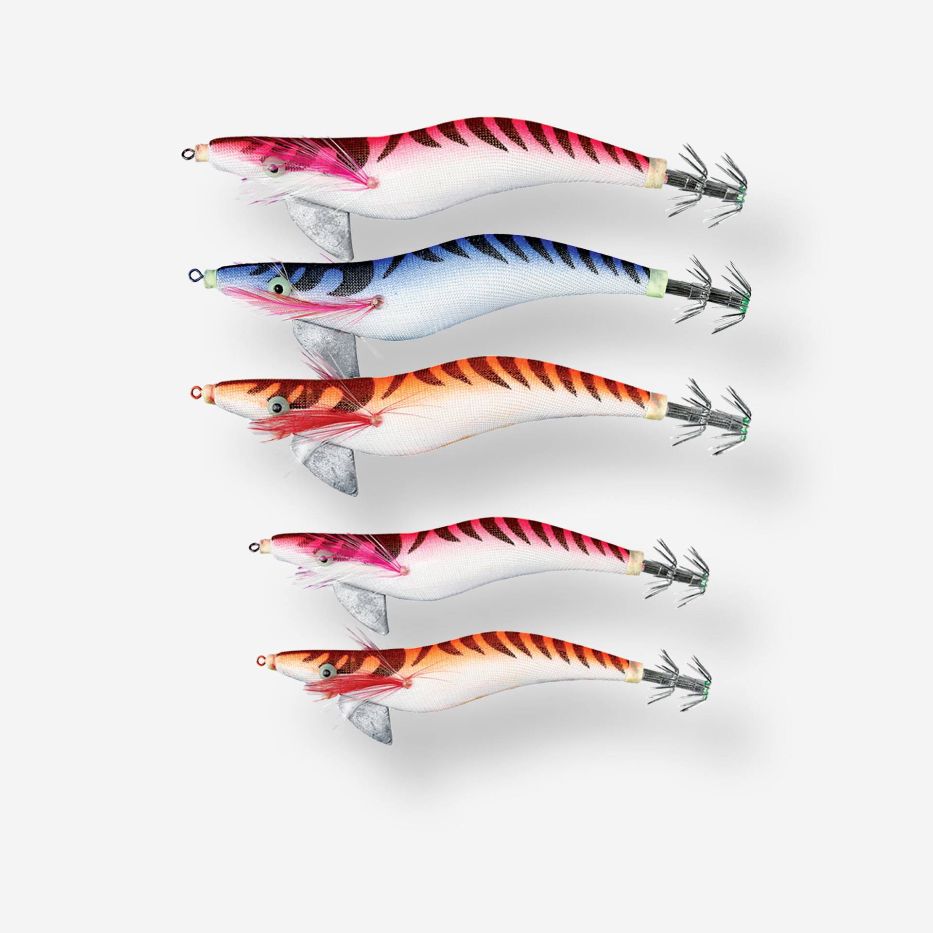 Tintenfischköder bebleit Sepien/Kalmare Egi ×5 von FLASHMER