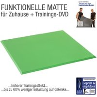 Functional Training Bodenmatte Grün + Übungs-DVD "Training mit dem Funktionalem Boden" von FLEXI-SPORTS