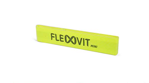 FLEXVIT Mini Fitnessband Rehab (Gelb) - Fitnessbänder für allgemeine Stabilisationsübungen, Dehnung, Aktivierung und Mobilisation, 6 Stärken, für Anfänger und Profis, Waschbar von FLEXVIT
