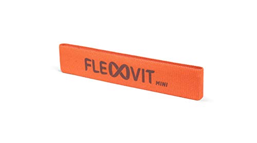 FLEXVIT Mini Fitnessband Core (Orange) - Fitnessbänder für allgemeine Stabilisationsübungen, Dehnung, Aktivierung und Mobilisation, 6 Stärken, für Anfänger und Profis, Waschbar von FLEXVIT