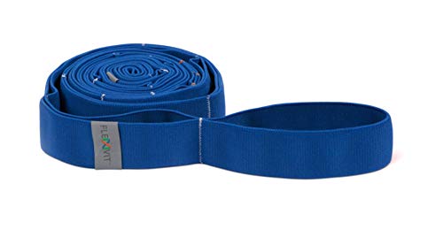 FLEXVIT Multi Fitnessband Power (Blau) - Fitnessbänder für effektives Ganzkörpertraining, Physiotherapeutische Zwecke und Hautstraffung, 3 Stärken, für Anfänger und Profis, Waschbar von FLEXVIT