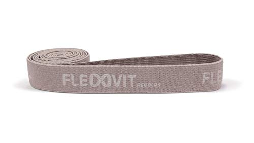 FLEXVIT Revolve Fitnessband Basic (Hellgrau) - Fitnessbänder für effektives Ganzkörpertraining, HIT, Koordination, Stabilisierung und Sprungkraft, 4 Stärken, Anfänger und Profis, Waschbar von FLEXVIT